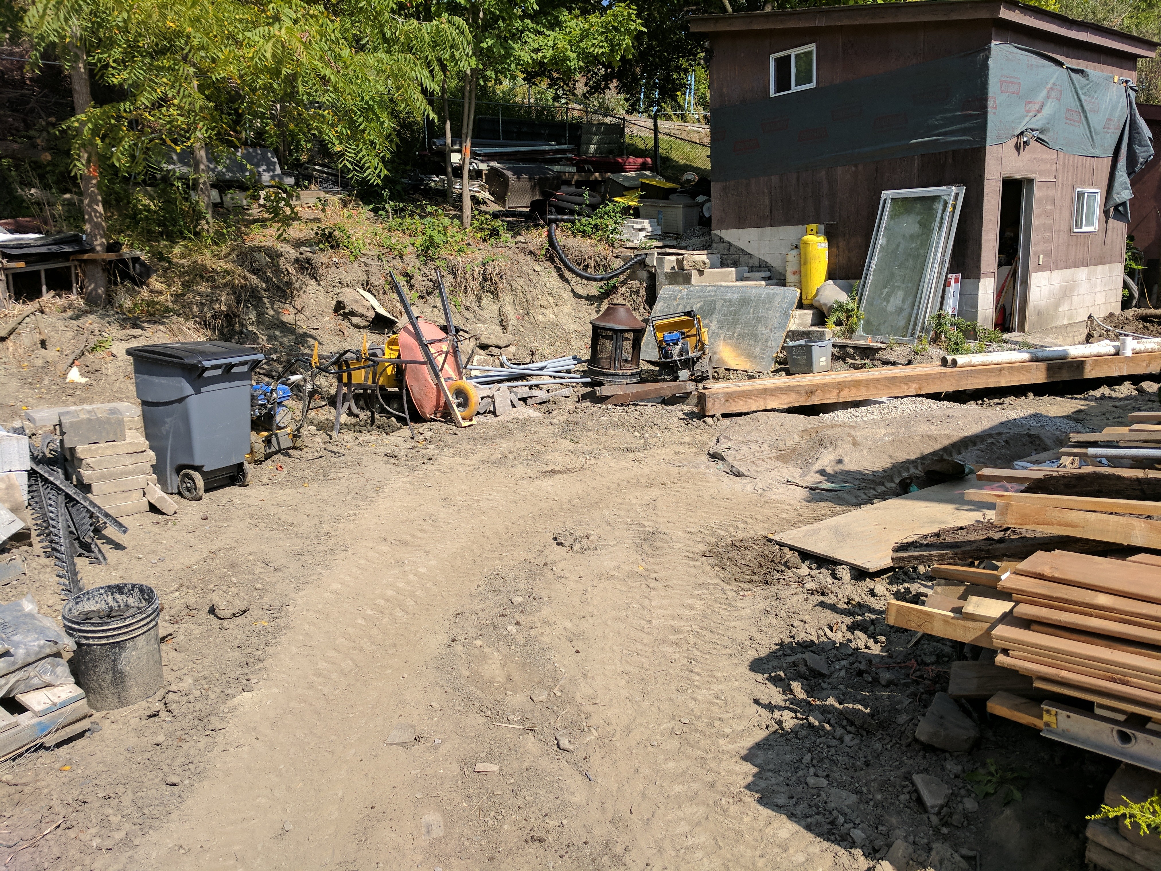 Before: Backyard Transformation Mississauga transformation