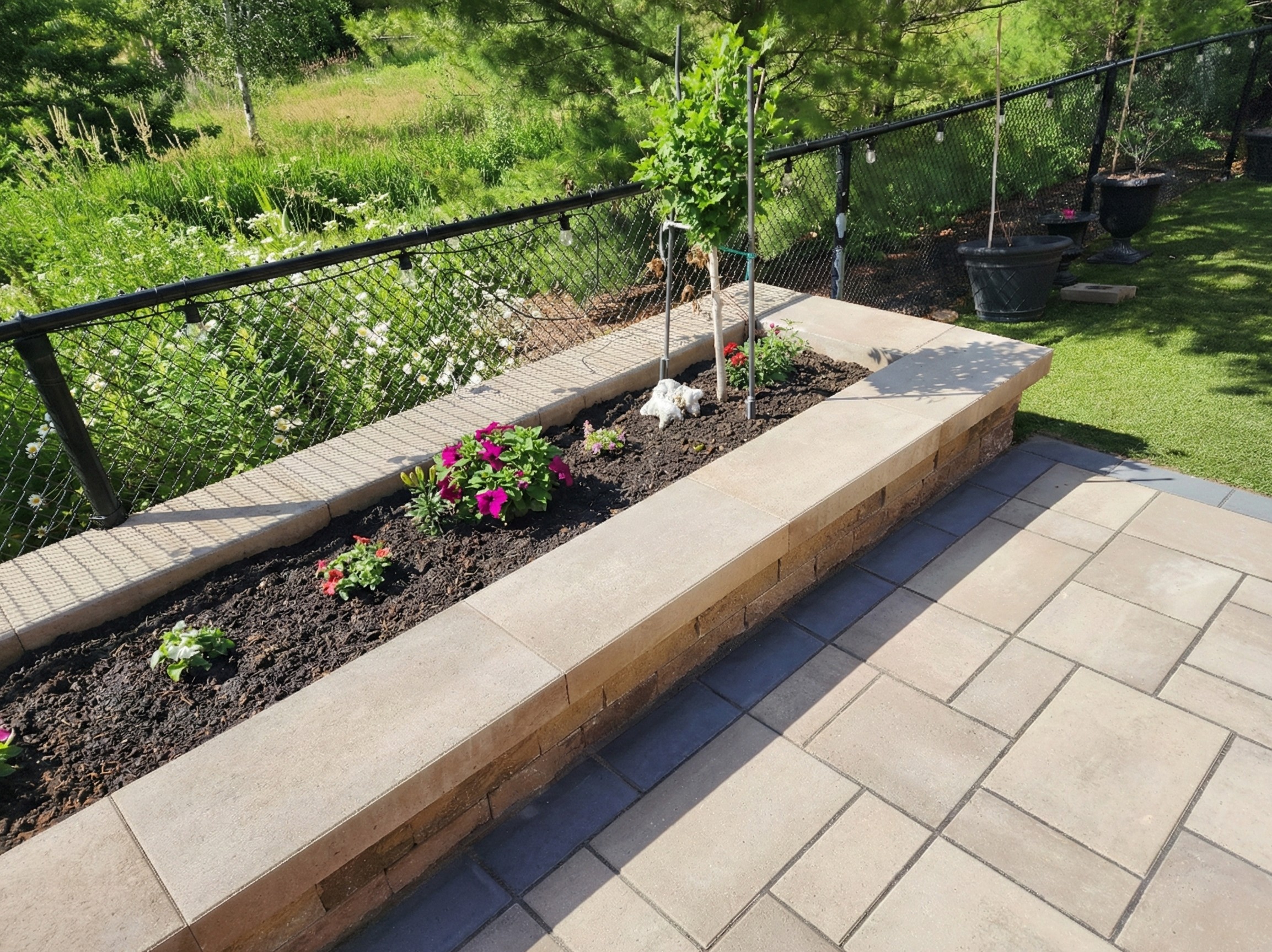 Backyard Paving and Raised Garden Bed Mississauga — image 2